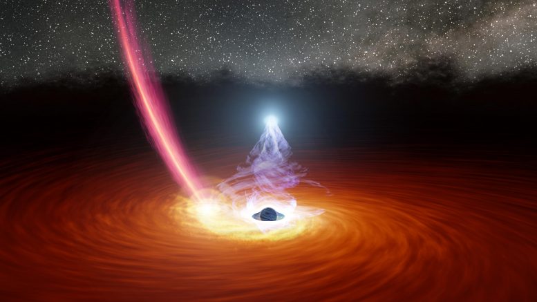 Black Hole Surrounded by Gas Disk