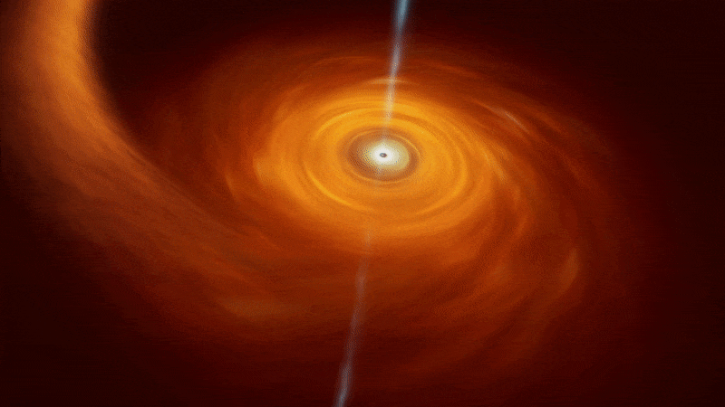 Black Hole Swallowing a Star