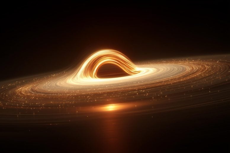Black Hole Twisting Warping Spacetime