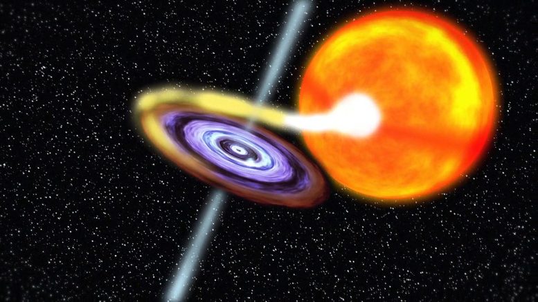 Black Hole With Flaring Accretion Disk