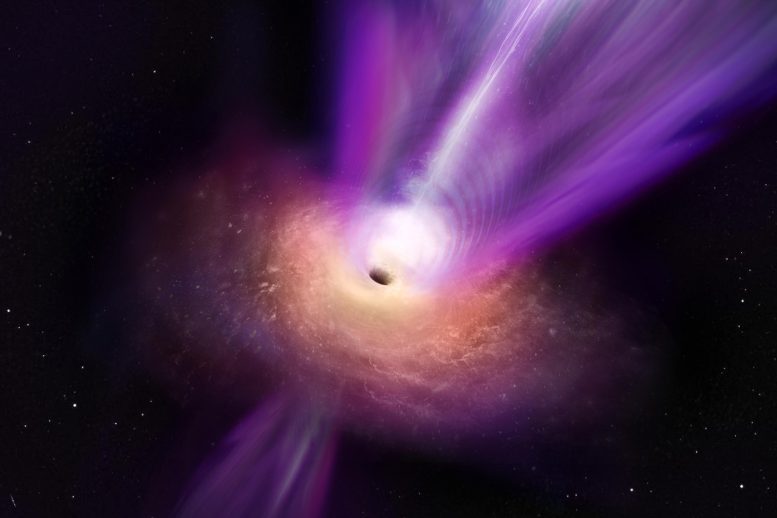 Black Hole in M87 Galaxy Powerful Jet