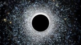 Black Hole is Hiding at the Center of a Giant Star Cluster