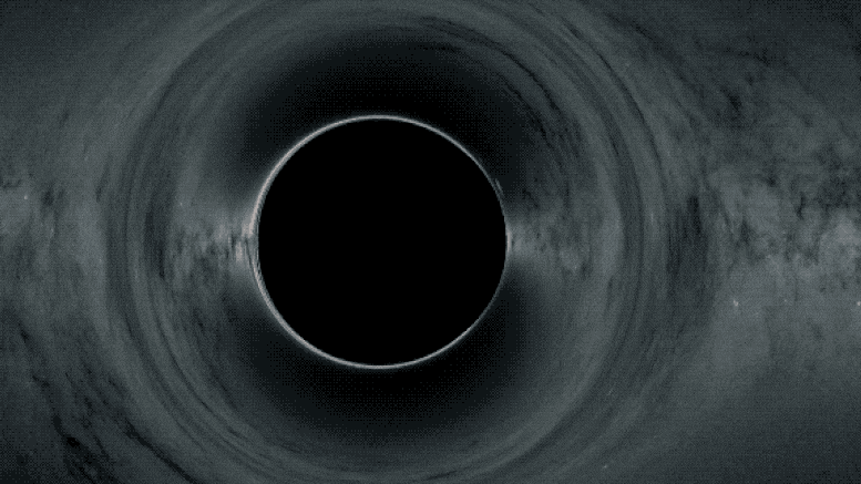 Black Holes Distort Starry Background