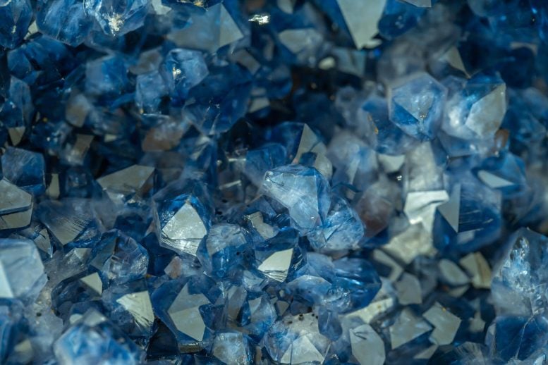 Blue Crystal Mineral Stone Gems