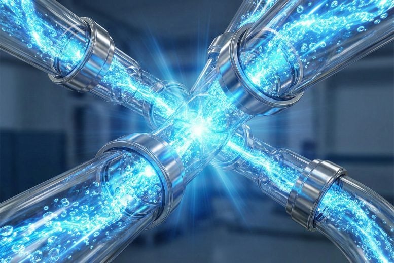 Blue Energy Bubbles Pipe