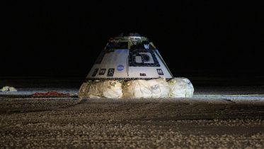 Boeing CST-100 Starliner Spacecraft on Airbags