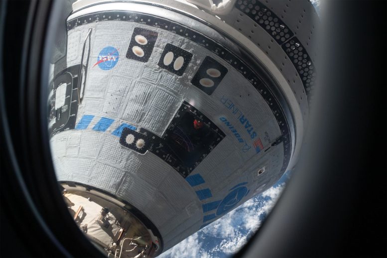 Boeing Starliner Spacecraft Docked to Harmony Module Orbital Flight Test-2 Mission
