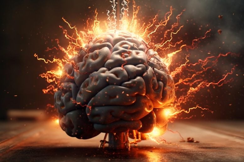 Brain Exploding Ideas Energy Concept
