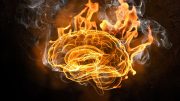 Brain Fire Disease Neuroscience Concept
