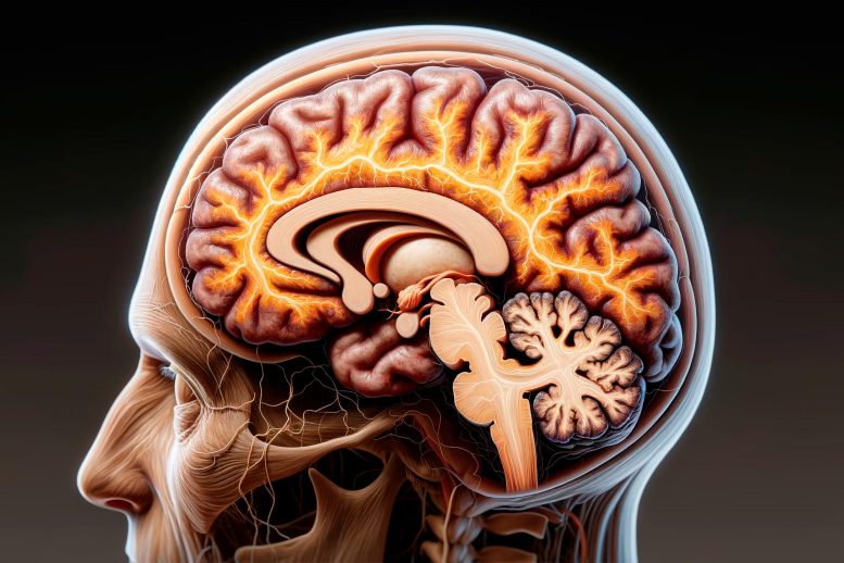 Brain Neuroscience Dementia Art Concept Illustration