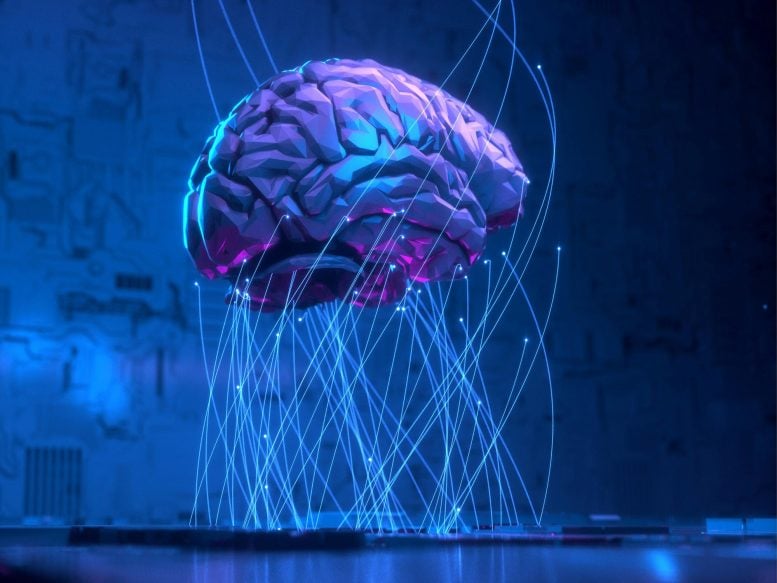 Brain Technology Artificial Intelligence Concept Illustration