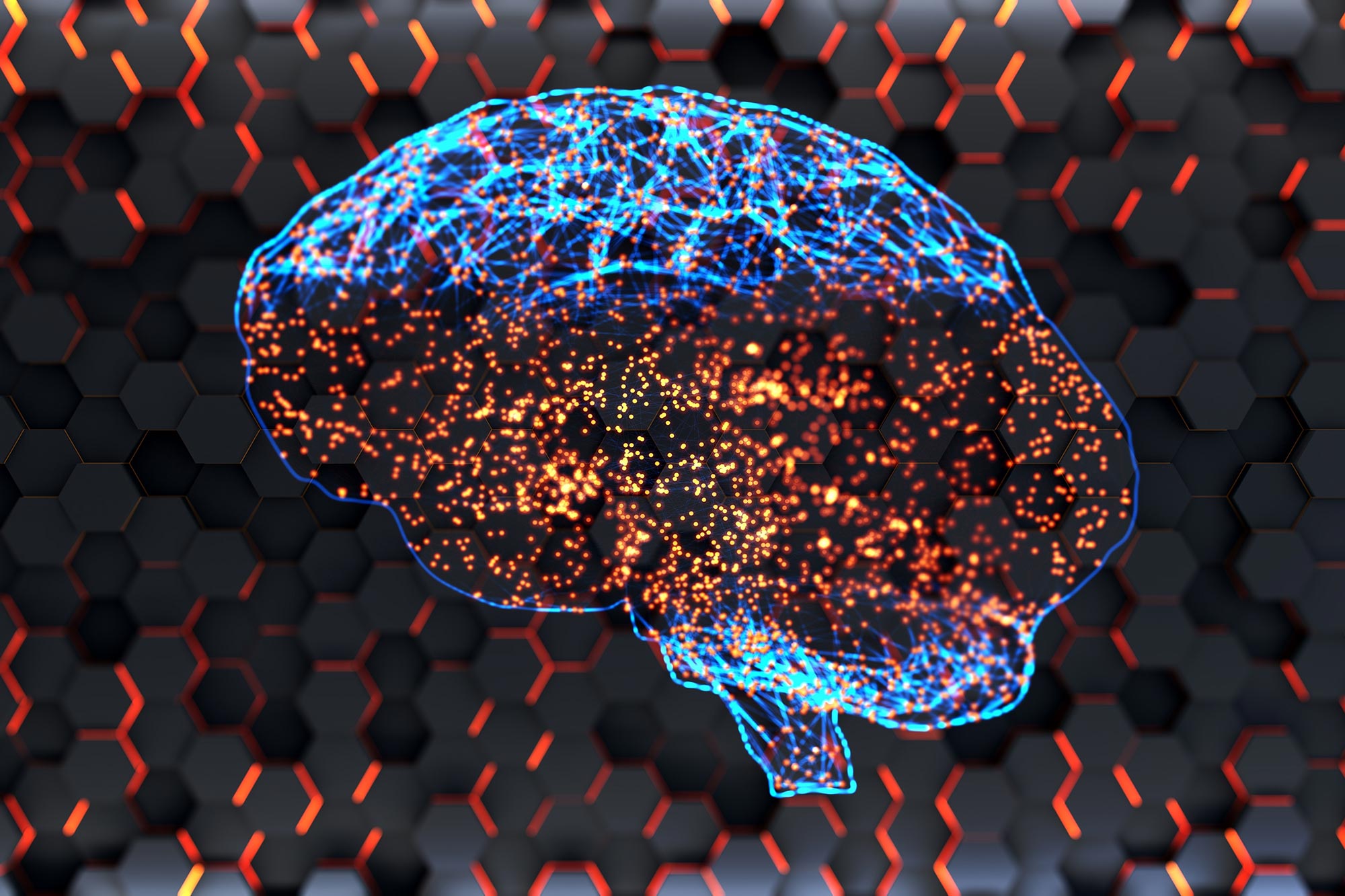Brain Technology Artificial Intelligence Concept