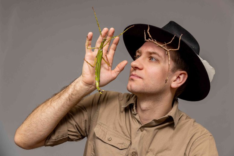 Braxton Jones With Stick Insects