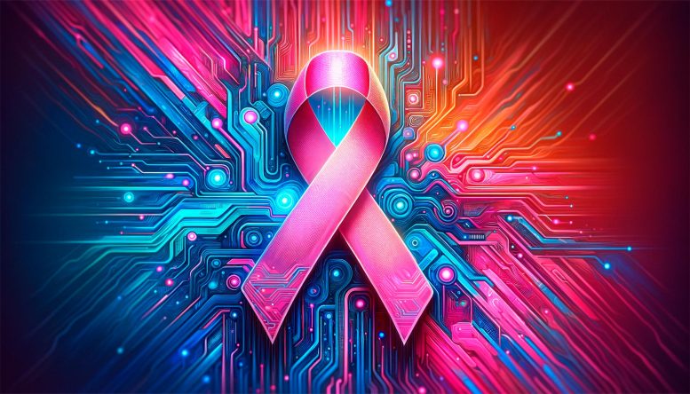 Breast Cancer AI Technology Art