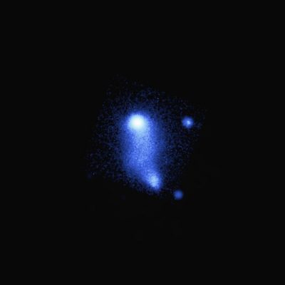 Bridge Between Galaxy Clusters Abell 2384 X Ray View