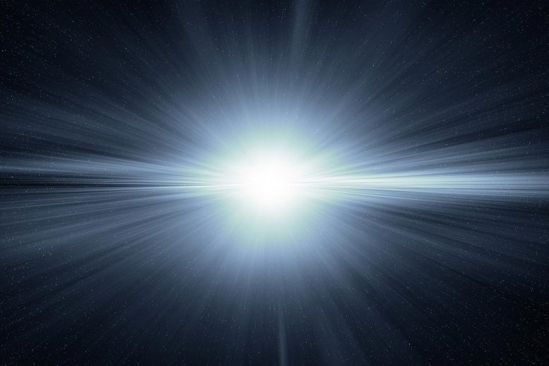 Bright Star Flash Supernova Astronomy Concept