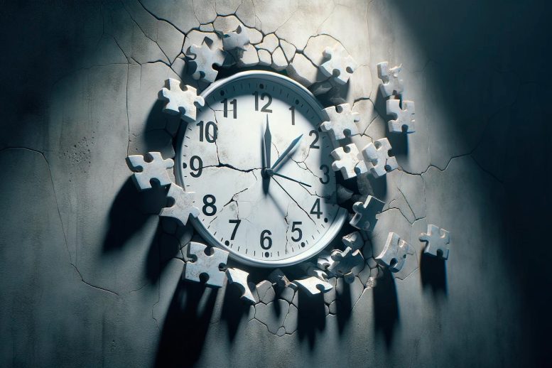 Broken Time Clock Concept