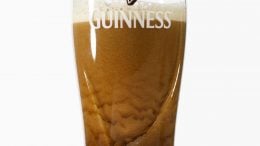 Bubble Texture of Guinness Beer in Pint Glass