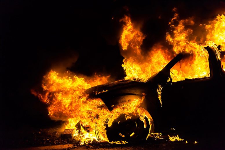Burning Car Fire