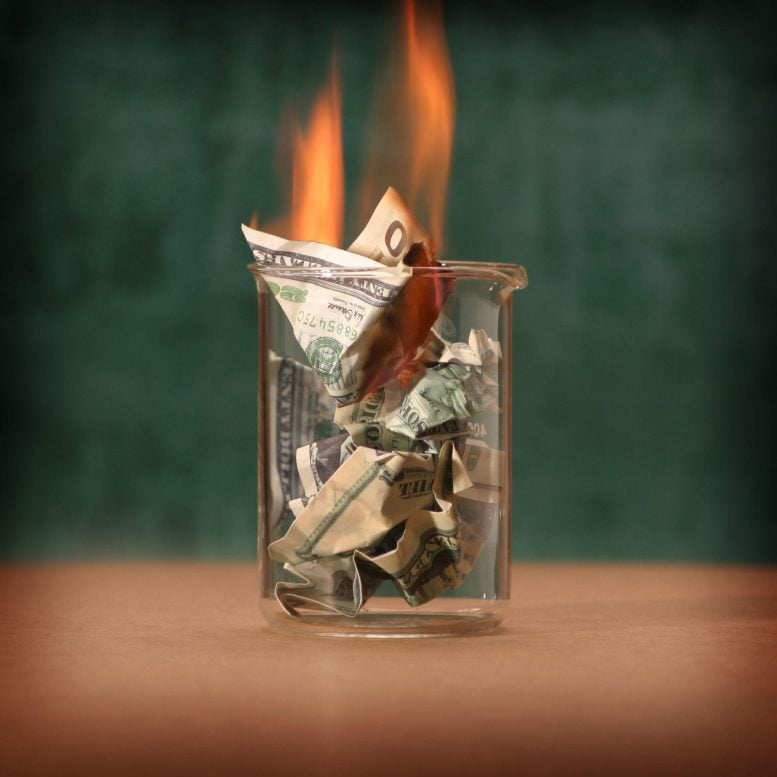 Burning Money Waste