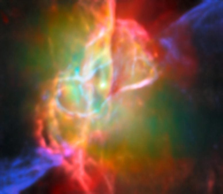 Butterfly Nebula NGC 6302 (Webb and ALMA)