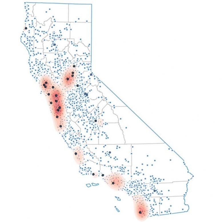 CA Map Wildlife Response