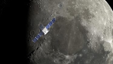 CAPSTONE Over Lunar North Pole
