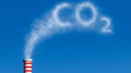 CO2 Carbon Dioxide Power Plant Smokestack Illustration
