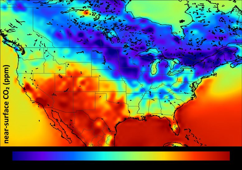 CO2 Distribution North America Summer 2010