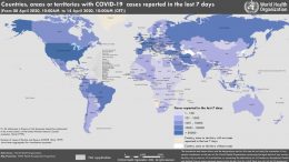 COVID-19 Coronavirus Map April 14