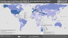 COVID-19 Coronavirus Map April 2