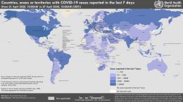 COVID-19 Coronavirus Map April 27