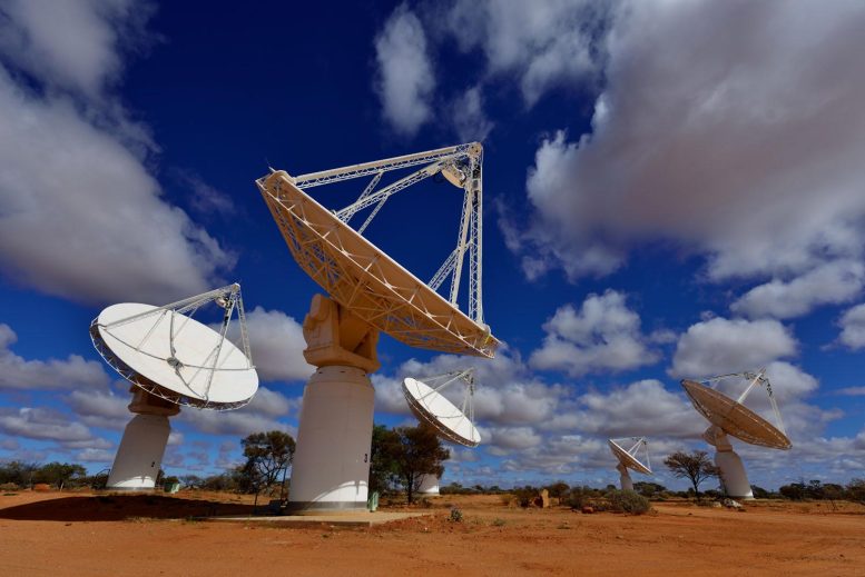 Wajarri 국가의 CSIRO ASKAP 전파 망원경