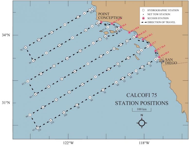 CalCOFI Sampling Map