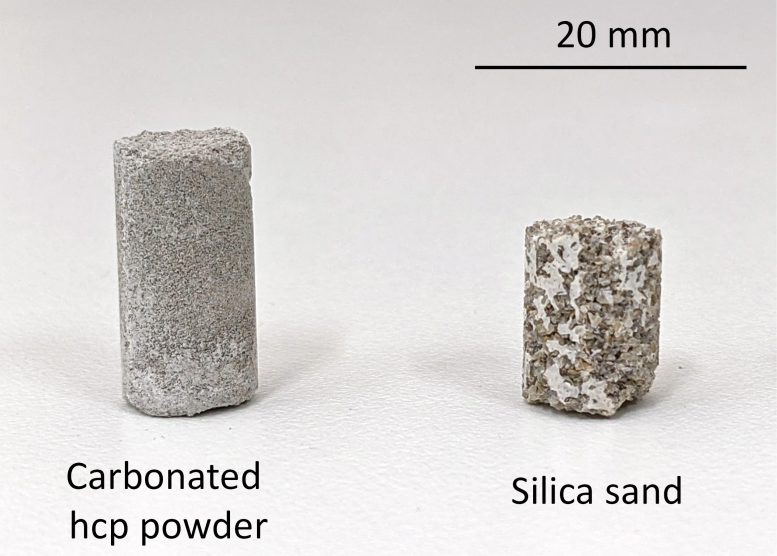Calcium Carbonate Concrete Samples