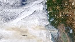 California Wildfire Smoke September 2020 Annotated