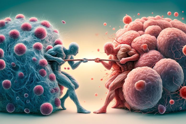 Cancer Cell Tug of War