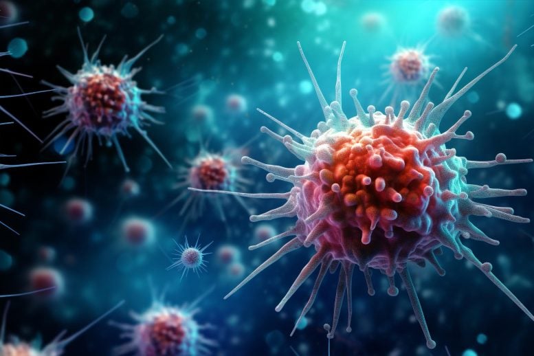 Cancer Immunotherapy Art Concept Illustration