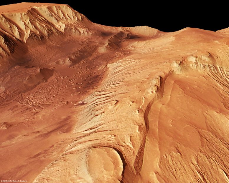 Odkritost Chasma, Mars