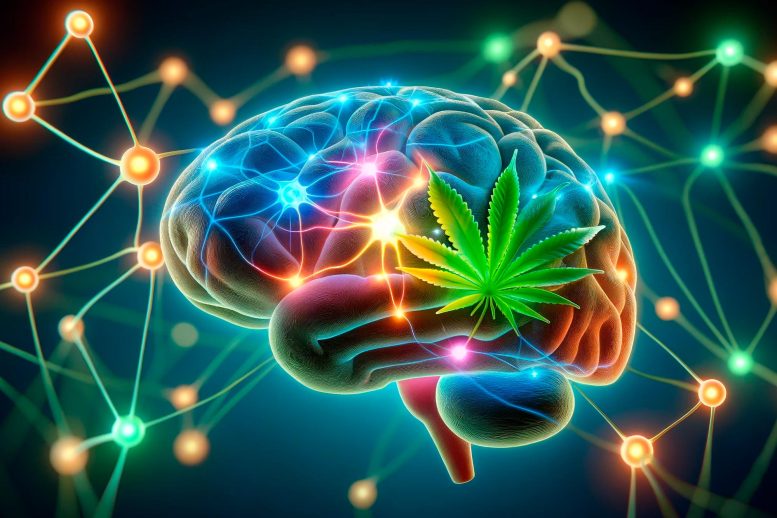 Cannabis Brain Circuit Art