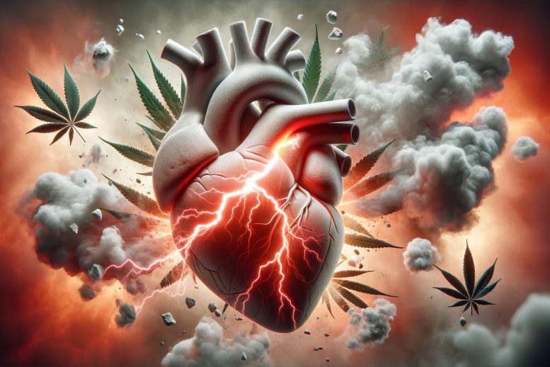Cannabis Heart Cardiology Art