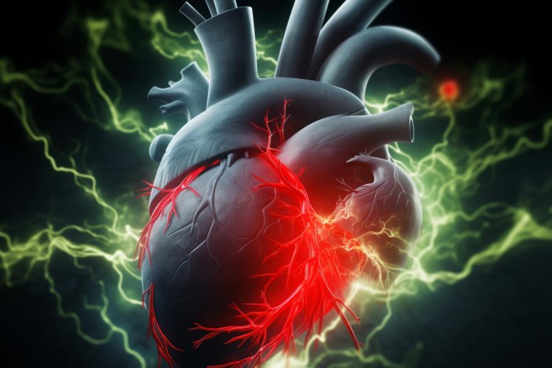 Cannabis Heart Cardiology Concept Art