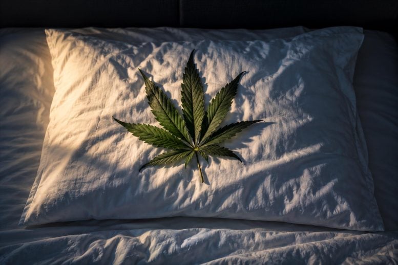 Cannabis Pillow Sleep
