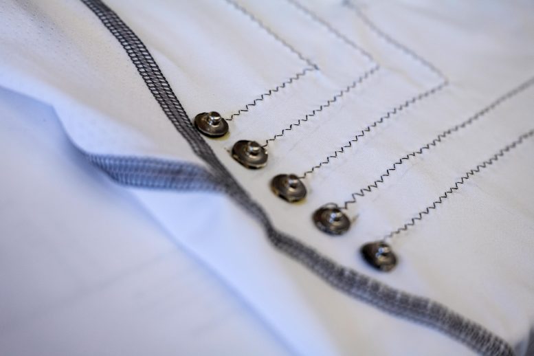Carbon Nanotube Threads Woven Into Shirt