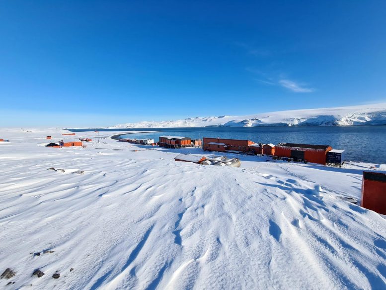 Carlini Base on King George Island, Antarctica