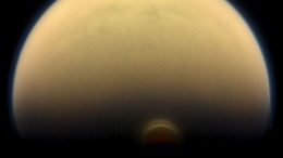 Cassini Finds Monstrous Ice Cloud in Titan’s South Polar Region