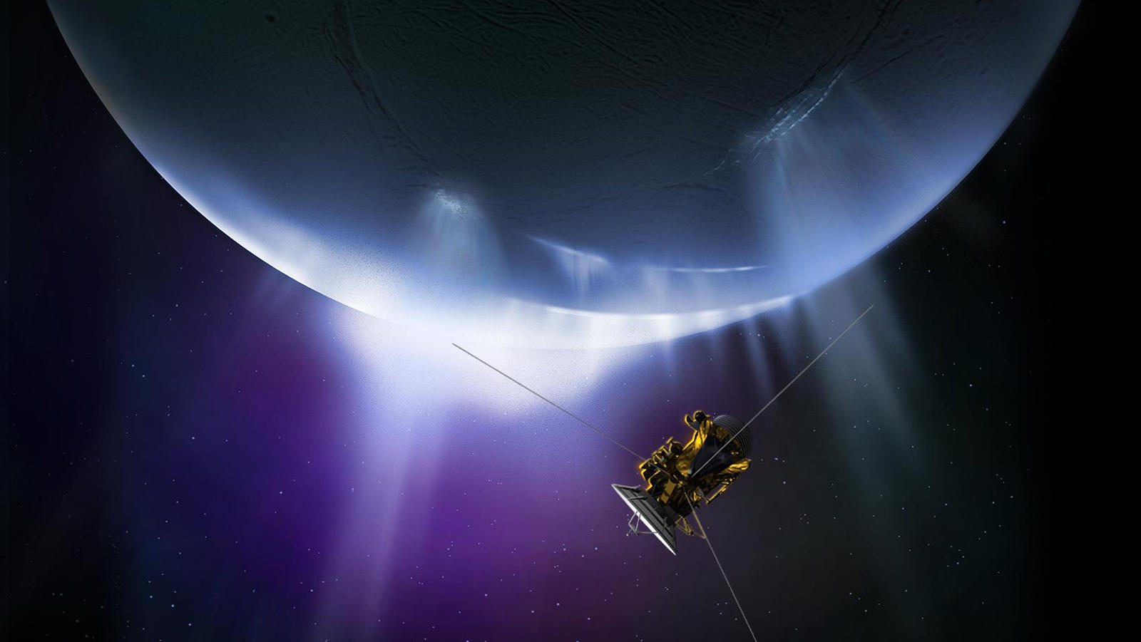 Космічний телескоп Вебба виявив потік водяної товщі на 6000 миль із супутника Сатурна Енцелад