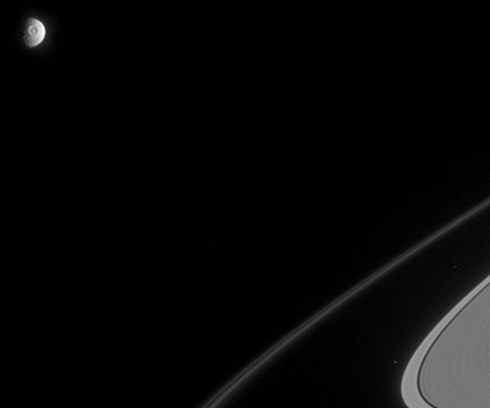 Cassini Image of Saturn's Moon Mimas