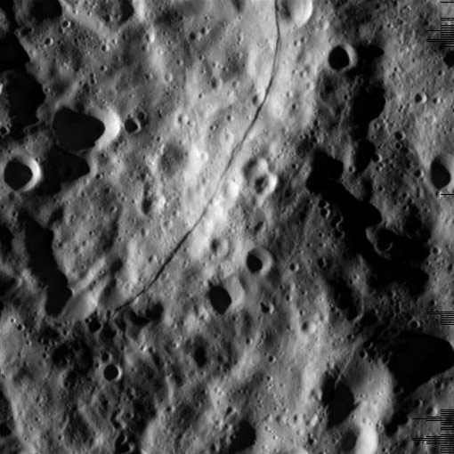 Cassini Image of the Moon Rhea