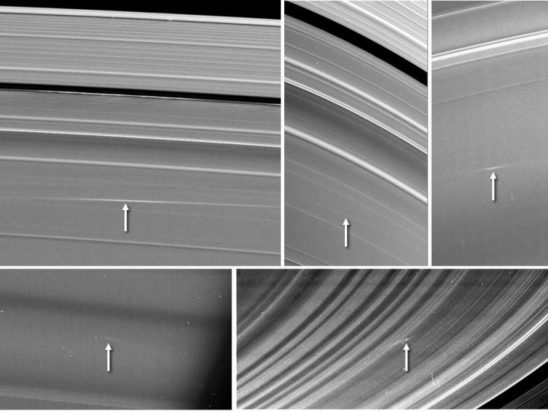 Cassini Observes Meteors Colliding With Saturns Rings